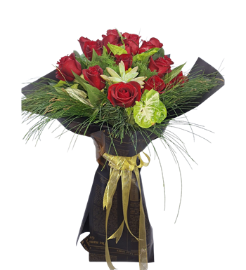 kırmızı güller, kadife gül, kırmızı gül buketi, maslak çiçek