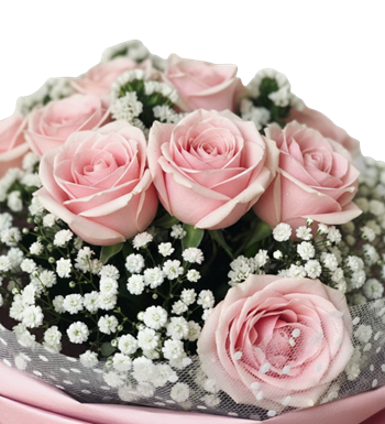 pembe gül buketi, modern çiçek tasarımı, hediye gül, floral