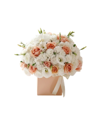 kutuda çiçek,somon gül,orkide aranjman,lüks çiçek,hediye