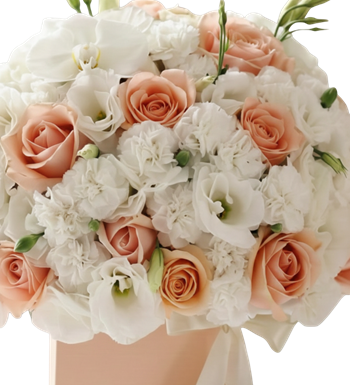 kutuda çiçek,somon gül,orkide aranjman,lüks çiçek,hediye