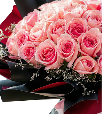 pembe gül buketi, 51 adet gül, gül siparişi ver, krc çiçek