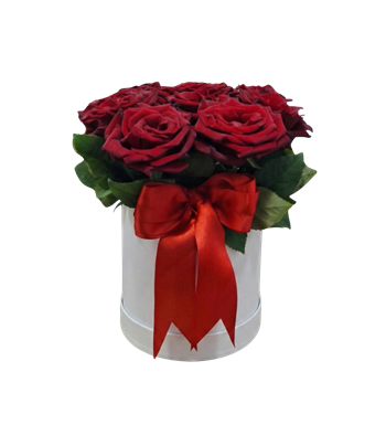 kutuda gül, kırmızı güller, çiçek aranjmanı, hediye çiçek
