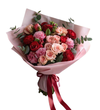 kırmızı gül, pembe gül,karanfil buketi, hediye çiçek sipariş