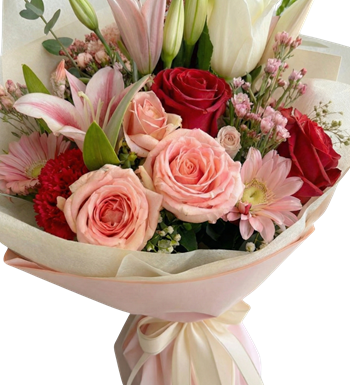 gül buketi, lilyum aranjmanı, karışık çiçek, çiçek siparişi