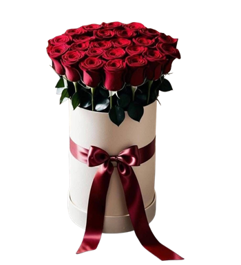 kutuda gül, silindir kutu çiçek, kutu gül, gül kutusu, aşk