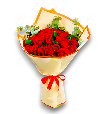 kırmızı gül, gül buketi, aşkın en zarif hali, krc çiçek