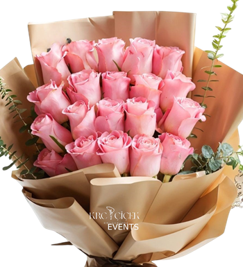 vip pembe gül, pembe güller , tasarım güller , krc çiçek